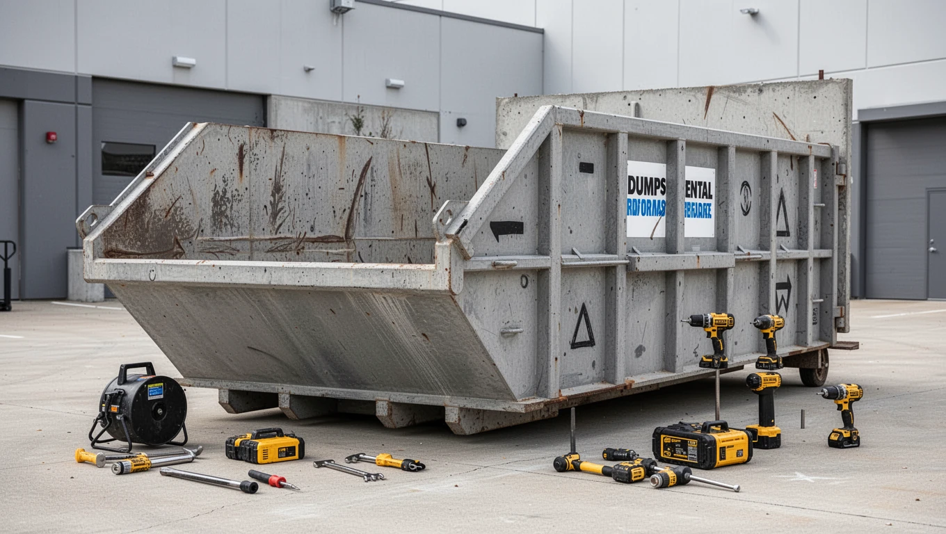 Concrete Dumpster Rental